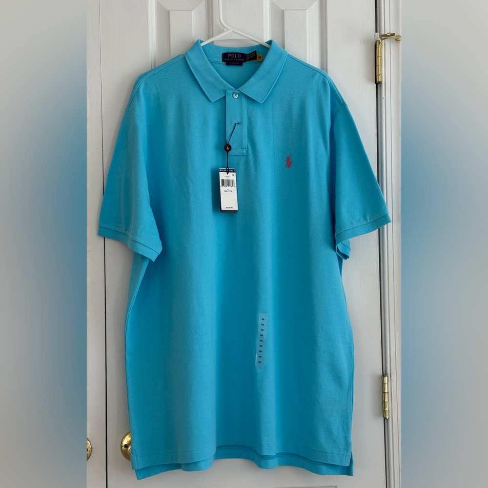 Ralph Lauren Men's Blue Polo Shirt